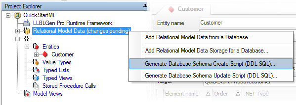 Generate Database Schema Create Script