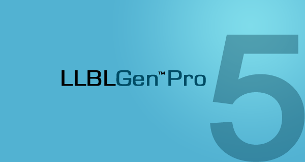 The LLBLGen Pro v5 Splash screen