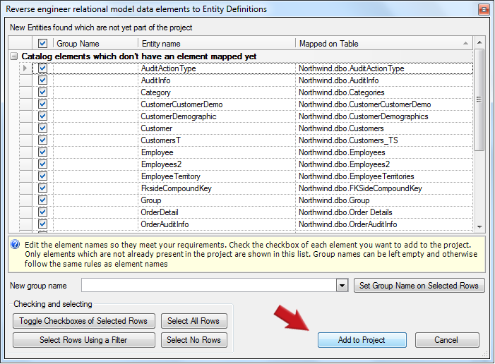 Reverse Engineering Element Editor